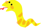 黄色のへび