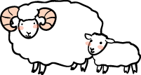 羊の親子1