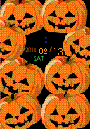 ハロウィン・かぼちゃの時計